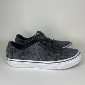 vans shoes sneakers woman size 7 gray textile upper great condition